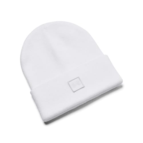 Under Armour Men's Halftime Cuff Beanie, (102) White / / Distant Gray, One Size Fits Most