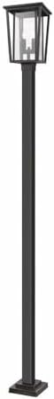 Z-Lite 571PHBS-536P-ORB 2 Light Outdoor Post Mounted Fixture, Oil Rubbed Bronze