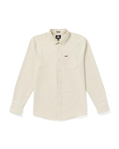 Image of Volcom Men's Long Sleeve Woven Button-up Shirt, Casual Or Dress Shirt for Work & Everyday Wear