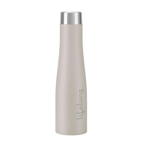 Lifelong Stainless Steel Water Bottle 900ml | Durable, Leak-Proof, Easy Grip, Rust Free, Easy-to-Clean, Odour-Free Bottle with Secure Cap for School, 