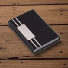 SHAYONA Customized Double Line Card Holder | Personalized Metal Card Case for Men & Women | Slim Business/Credit/ID Card Organizer 4