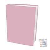 Pink Stretchable Jumbo Book Covers, Washable Durable Reusable Book Protector fits Hardcover Textbook