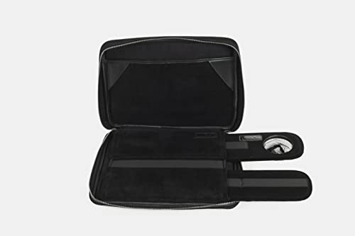 Portable Laptop Lap Desk & Sleeve in One | TaboLap Computer Sleeve Convertible to a Non-Slip LapDesk w/a Bottle Cup Holder & 2 Retractable Trays to Left/Right | 13 Inches | Black Neoprene