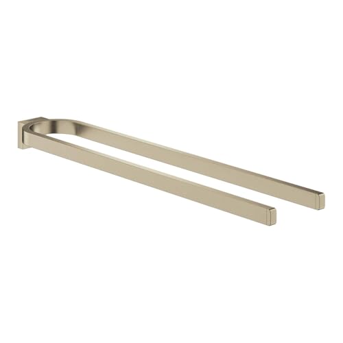 GROHE Selection | Essentials - Handtuchhalter, nicht schwenkbar | zwei Arme | nickel gebürstet | 41059EN0