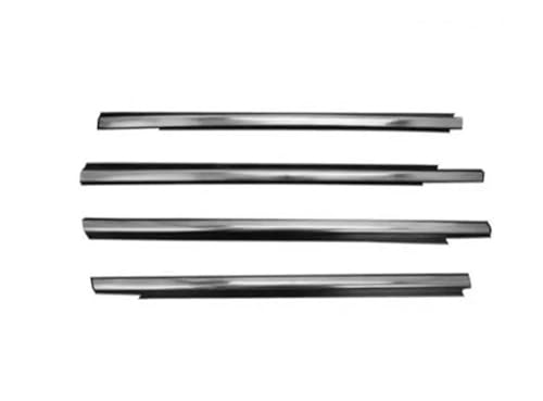 Junta de goma para Toyota Camry 1996-2000, lamelunas exterior cromado de 4 piezas