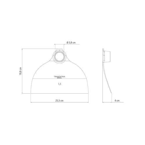 Tramontina, Enxada Larga 1.5, Sem Cabo