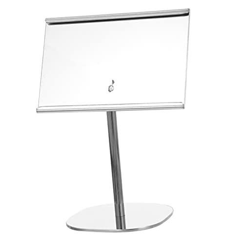 Cabilock Plate Seat Wedding Restaurant Supply Tags Table Name Place Holder Place Card Holders for Table Menu Seats Holder Table Menu Board Menu Display Holder Stand Stainless Steel