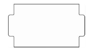 NOR 25x14mm White Permanent Labels (45,000K) for NOR 3/9 B Price Gun