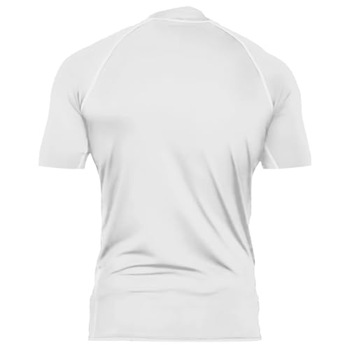 Mens Compression Mock Turtleneck Short Sleeve Shirt High Neck Athletic Tops Football Run Pullover Sports Undershirt2