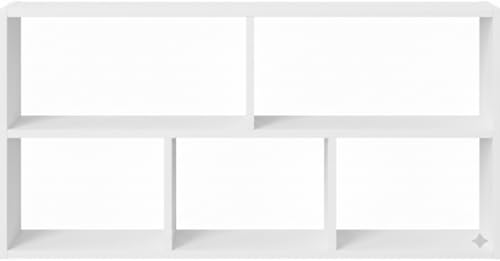 Image of Wall shelf, 100 x 25 x 50 cm, constructed wooden shelves | Shelves for wall | Wall shelves for bedroom, living room, bathroom and kitchen | Shelf | Wall shelf for interior decoration (White)