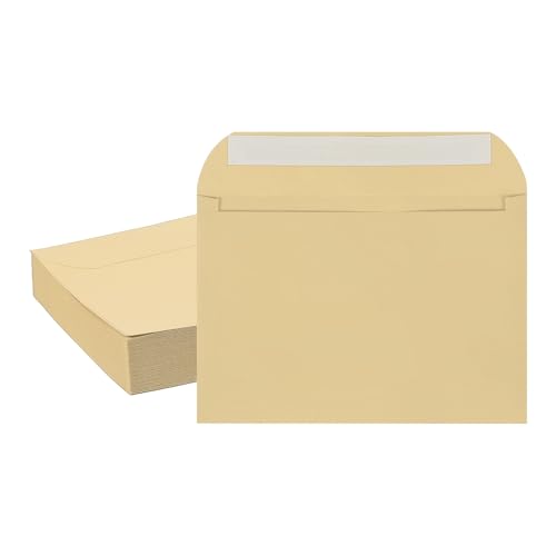 Enveloppes d'invitation auto-adhésives PATIKIL marron pour protéger vos photos et courriers
