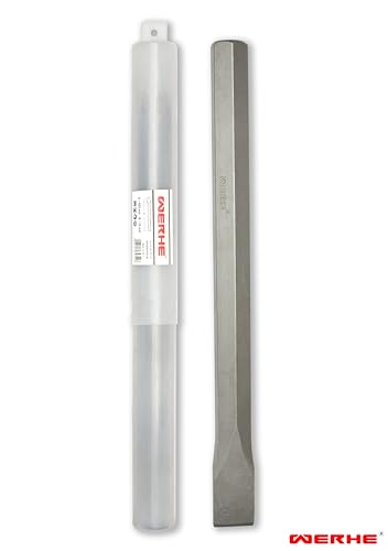 Cincel de pala para martillo demoledor WERHE HEX28 35x400 mm plano 3