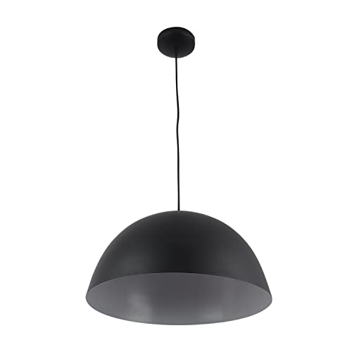 Image of ELIANTE -Modern Black Metal Single Hanging Light - | 3 Years Warranty | Free - LED LAMP