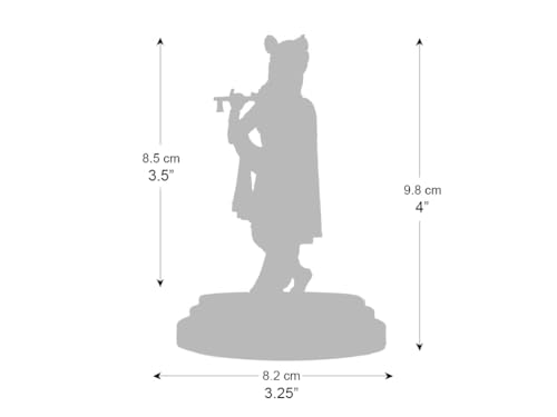 Estatua de Madera Lord Krishna 10.7 cm Multicapa miniatura 6