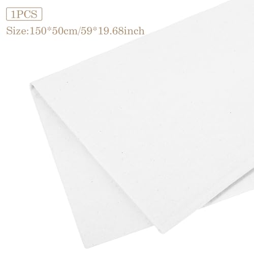 Premium Pure Cotton Bleached Muslin Fabric – Versatile 1.64 Yard White Needlework Cloth for Sewing and Crafting 3 Premium Pure Cotton Bleached Muslin Fabric – Versatile 1.64 Yard White Needlework Cloth for Sewing and Crafting - Image 2