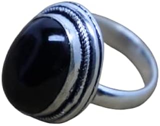 Natural Black Onyx Ring, Oval Stone Ring, Statement Ring, Bohemian Ring, Dainty Ring, Designer Ring, Women Gift Ring, Promise Ring, Healing Crystal Ring, Vintage Ring, Handmade Ring, Black Onyx Jewelry, Gemstone Ring, Birthstone Ring, Christmas Gifts