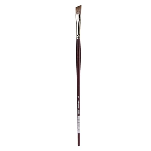 da Vinci Oil & Acrylic Series 7197 Grigio Paint Brush, Slant Synthetic with Bordeaux Ergonomic Handle, Size 12