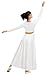 Sanmsoner Praise Dance Dresses for Women Liturgical Metallic Worship Dress Long Sleeve Fit Full Length Dancewear(238109-07-L)