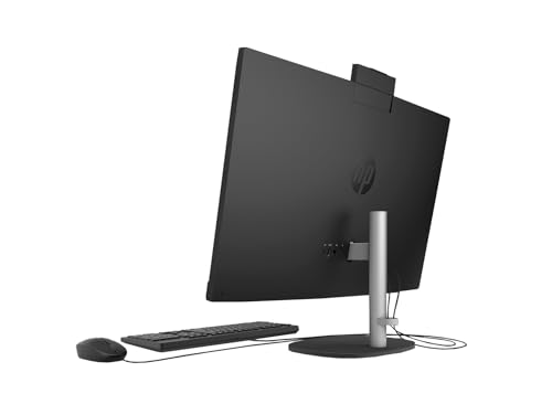 Image of HP All-in-One Desktop Computer, 27 inch FHD Touch Screen, Intel 12-core Ultra 7 155U(Up to 4.8 GHz), Intel IrisX Graphics, 32 GB DDR5, 1 TB SSD, Wired KB & Mouse, Windows 11 Pro, w /REDRAGON-Accessories