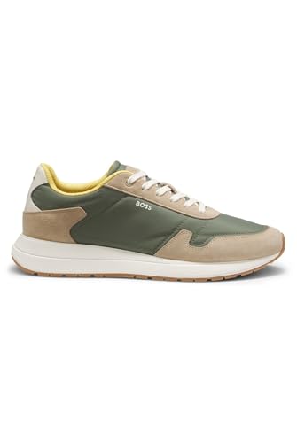 Baskets en tissu léger BOSS Hommes Vinston Runn avec détails de cuir suédé