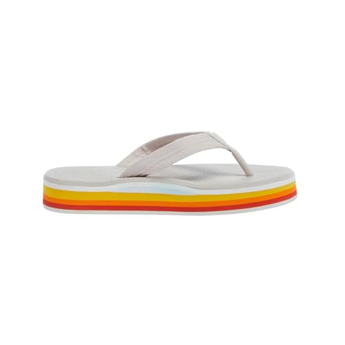 Image of Hari Mari- Dunes Sunset- Women's Retro Inspired Platform Boat-Safe Flip Flops- No Break Ins, Firm Arch Support, Antimicrobial, and Floats in Water