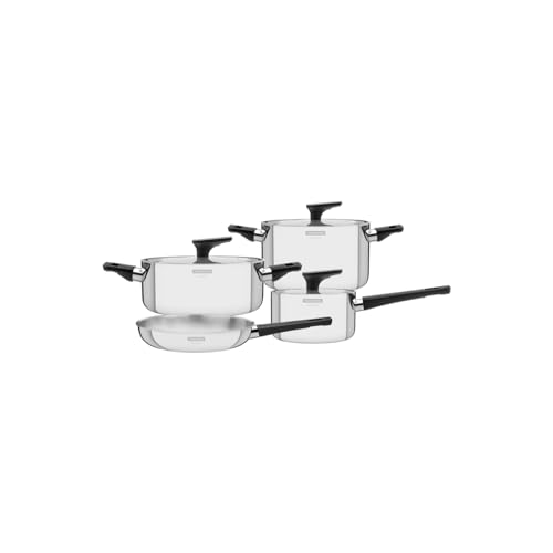 Jogo de Panelas Tramontina Grano Baquelite em Aço Inox com Corpo ...