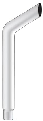 UNITED PACIFIC B3-75-060 Tubo de Escape Pila, 7", Bull, Reducir a 5" OD fondo, 60" L