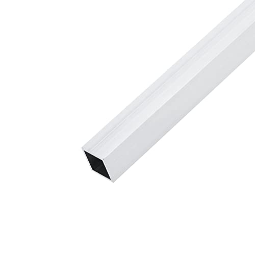 METALLIXITY Cuadrado Aluminio Tubo (20mm x 20mm x 2mm x 300mm), 6063 Aluminio Tubos - para Hogar Muebles, Maquinaria