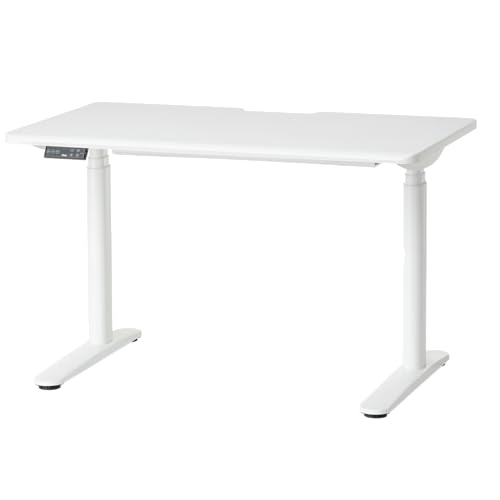 Amazon | Pixio ゲーミングデスク 電動 昇降 ホワイト 脚部 天板