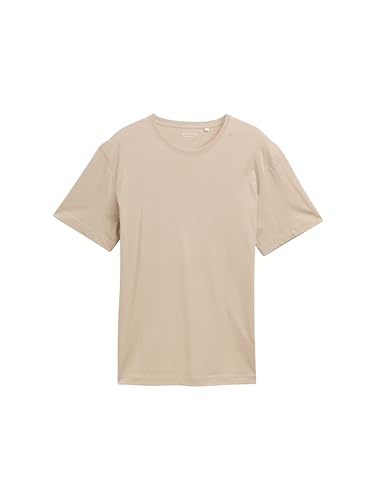 TOM TAILOR Herren Basic T-Shirt mit Logo-Stickerei – Ansicht 1