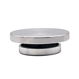 QuxetlRyz Tortenplatte Doppelseitiger Skulptur-Drehteller, Ton-Skulptur, handgefertigt, Modell, Blumenmontage, Drehteller, Kuchen-Drehteller, Aluminiumlegierung(11cm)