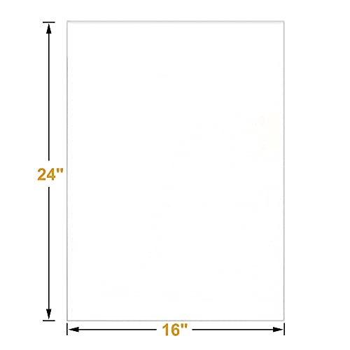 Macoota 100 Pcs 16" X 24" Large Clear Thick Cello Treat Bags Flat Cellophane Bags With 6 Colors Twist Ties Packaging Wrapping Gift Baskets Baby Showers Weddings Presents Cellophane Bags #TOP1