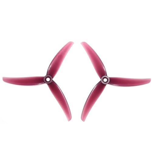 Hélices FPV J33 4933 tripale 4,9 pouces Jelly Red pour drone de course