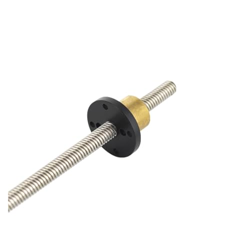 Metal Ball Screw nut T12 Screw Length 1100mm Lead 4mm Trapezoidal Spindle Screw 1pcs with Brass Nut