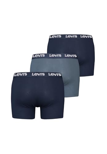 Levi's Repeat Logo Boxer Briefs (Pack de 3) Homme, Navy Combo, S