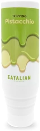 EATALIAN by AMZ BETTER Topping mit Pistaziengeschmack, Süße Proteincreme im Squeezer 500 gr, Made in Italy, Pistaziensauce Ideal zum Dekorieren von Eis, Desserts und Dubai Chocolat
