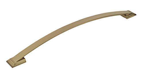 Image of Amerock | Appliance Pull | Golden Champagne | 18 inch (457 mm) Center to Center | Candler | 1 Pack | Drawer Pull | Drawer Handle | Cabinet Hardware