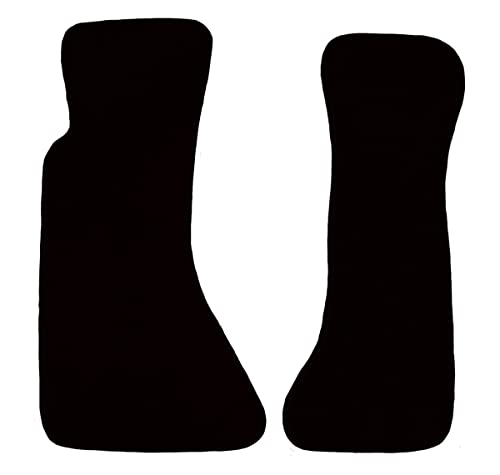 Auto Mat Store Custom Fit 2 Piece Carpet Front Mats for 1984-1996 Chevrolet Corvette - Black