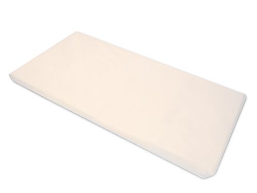 Image of American Baby Company 100% Cotton Percale Fitted Nap Mat Sheet with Elastic Corners 24 inch x 48 inch x 4 inch - Soft & Breathable Rest Mat Sheet or Nap Mat Cover for Daycare, Kindergarten & Preschool, Cream
