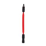 ImBros Flexible Flat Extension Cable 40cm 4mm2 Red/Black Coaxial Solar Cable with 1500V DC Connector Pass Window Car Door Home (Color : Red)