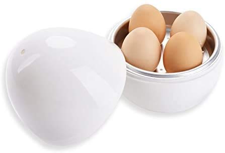 Egg Boiler, Egg Cooker Easy 4 Eggs Microwave Boiler Rapid Egg Cooking Appliances