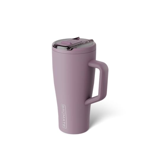 Image of BruMate Era Flip 30oz Tumbler with 100% Leakproof Covered Straw Lid | Hygienic Covered Straw | Insulated Stainless Steel Water Bottle with Handle | Cup Holder Friendly | BPA-Free (Lilac Dusk)