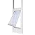 Endura Flap Thermo Panel Dual-Pane Pet Door for Extreme Weather | Premium Insulated Pet Door Solution | Heavy-Duty, Secure, Weather-Resistant | White, Medium Flap, 77.25"-80.25" Slider Height