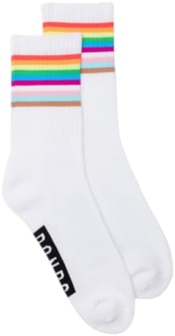 Bonds 1 Pair Unisex Bonds Pride Crew White Socks M Standard