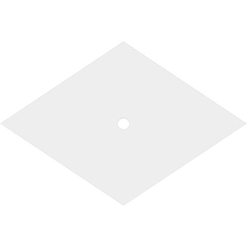 Image of Ekena Millwork CMP22X14DD-01000 Diamond Architectural Grade PVC Contemporary Urethane Ceiling Medallions 22 inchW x 14 5 /8 inchH x 1 inchID x 7 3 /4 inchC x 1 inchP