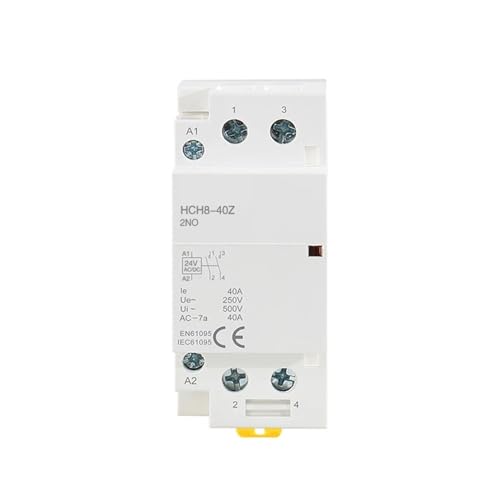 Contacteur CC HCH8-40 2P 40A pour rail DIN domestique 1NO1NC DC24V