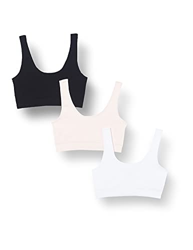 Dorina sujetador pack de 3 para mujer en algodón suave copas b y c