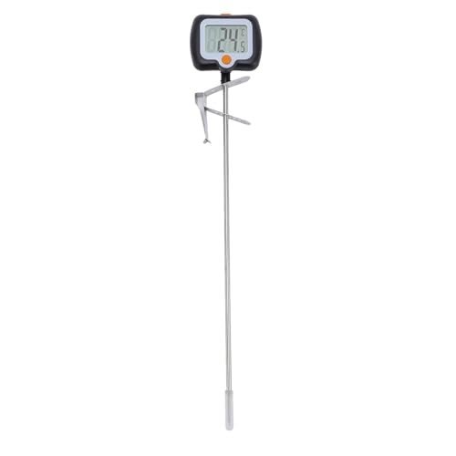 Digital Candy Thermometer with Pot, Stainless Steel Long Probe High Accuracy Real Time Measurements IPX5 Dive Frying Thermometer Suitable for Cooking Baking Candy