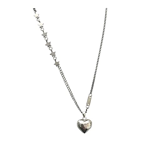 Collier Petit Cœur Argent Sterling Anti-Ternissement pour Peau Sensible