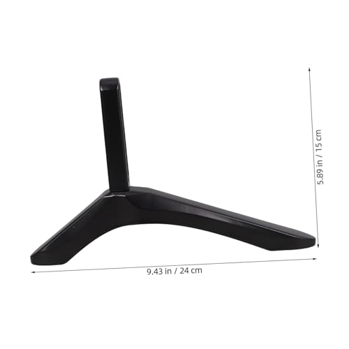 Pied de télévision stable à structure triangulaire renforcée et fixation par vis